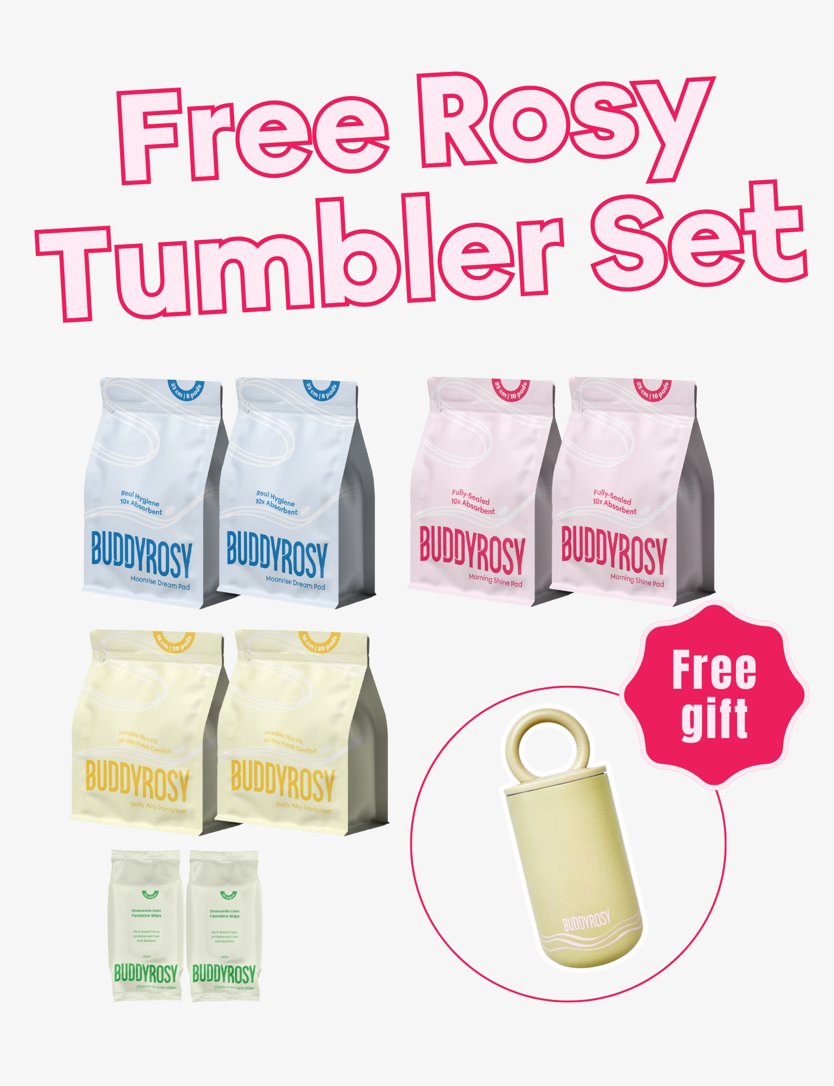 Free Rosy Tumbler Set