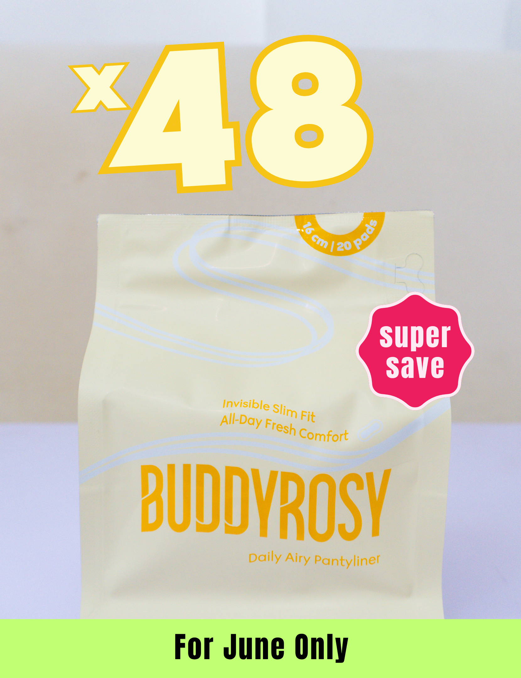48 Daily Airy Pantyliner