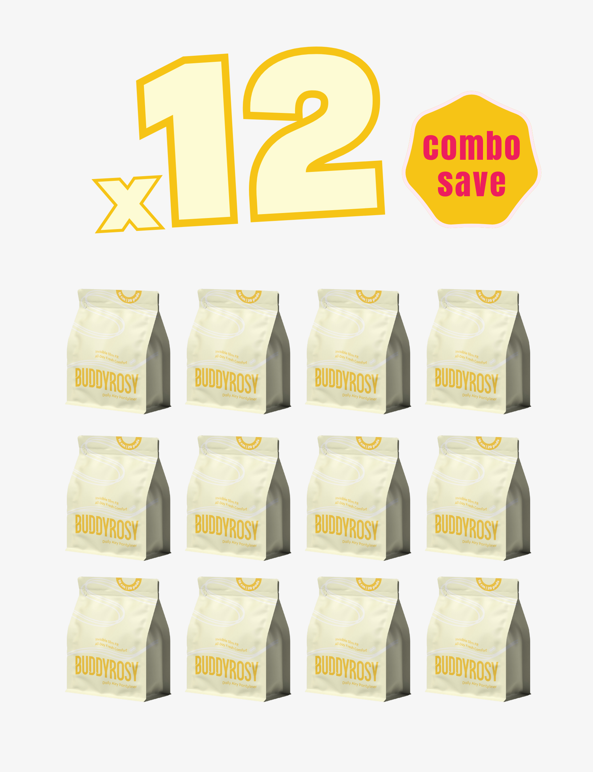 12 Daily Airy Pantyliner